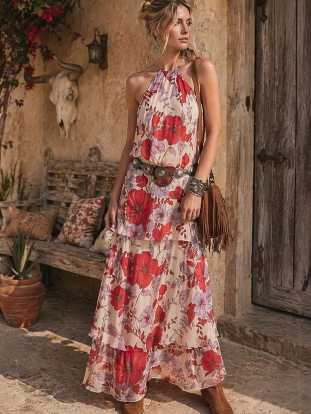 Mango Maxi Floral Dress